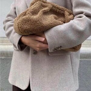 Mango Tan Textured Women's Bag